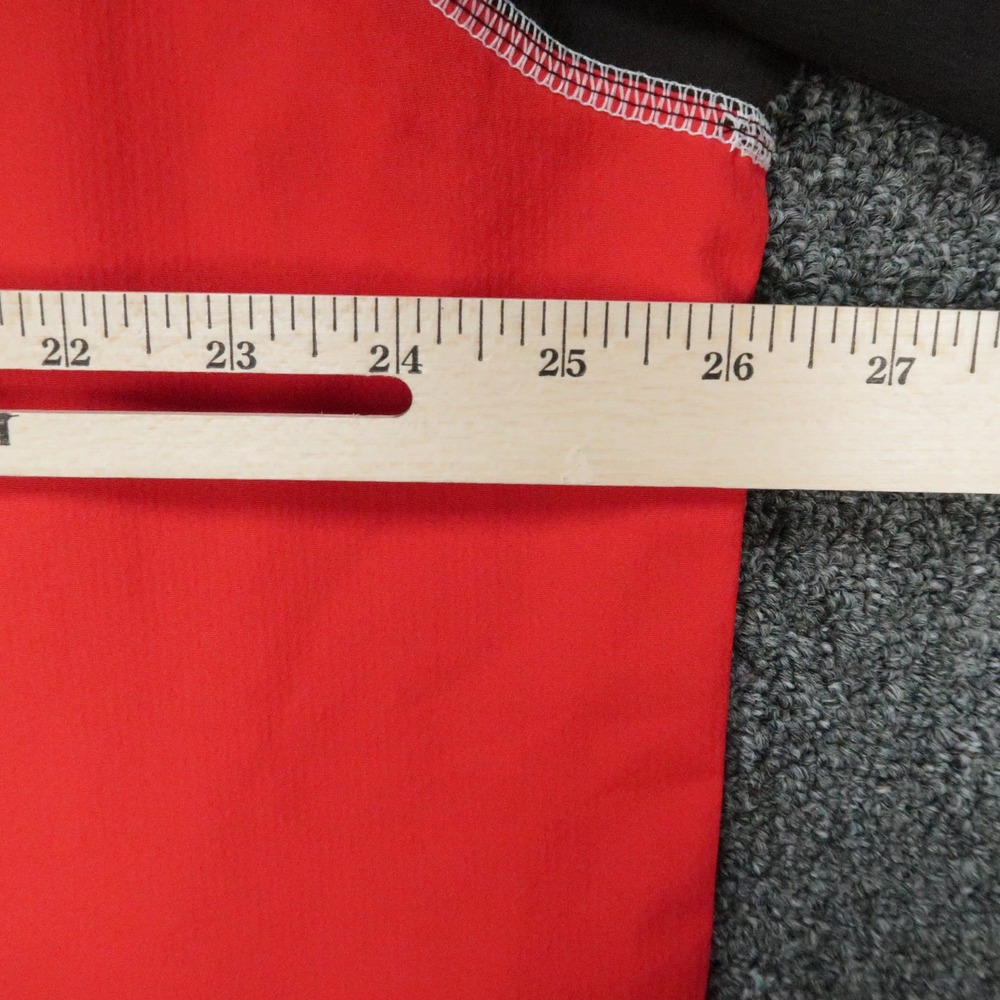FootJoy Pullover Men XL Red Windshirt Half Zip Pockets Athletic Golf Windbreaker - Picture 9 of 11